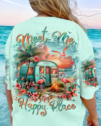 MEET ME AT MY HAPPY PLACE FLAMINGO ALL OVER PRINT - TLTR1903244