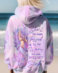 SHE HAS BEEN TOSSED BY THE WAVES MERMAID ALL OVER PRINT - YHLN0210234