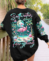 SALTWATER HEALS EVERYTHING FLAMINGO BEACH ALL OVER PRINT - TLTR2411231