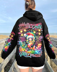 HOLLY JOLLY MERMAID CHRISTMAS ALL OVER PRINT - TLNT2510234