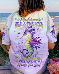 THE OCEAN HEALS THE SOUL SEAHORSE ALL OVER PRINT - YHLN0308233
