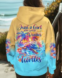 JUST A GIRL WHO LOVES BEACHES AND TURTLES ALL OVER PRINT - TLNT2012243