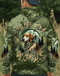 RAISE 'EM IN THE WOODS DEER HUNTING FOXHOUND DOG ALL OVER PRINT - TLTR2311243