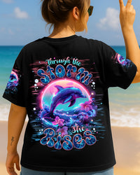 THROUGH THE STORM DOLPHIN ALL OVER PRINT  - TLNT0606251