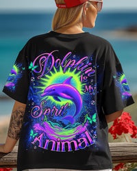 DOLPHIN IS MY SPIRIT ANIMAL ALL OVER PRINT  - TLNT1504255