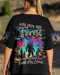 AND INTO THE FOREST I GO BIGFOOT COLORFUL ALL OVER PRINT   - TLNT2203251