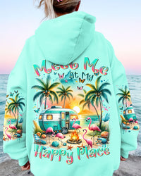 MEET ME AT MY HAPPY PLACE FLAMINGO ALL OVER PRINT - TLTR3101244