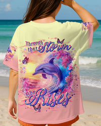 THROUGH THE STORM DOLPHIN ALL OVER PRINT  - TLNT2005251