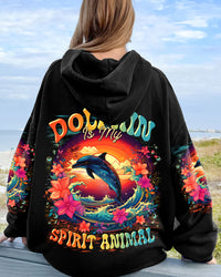 DOLPHIN IS MY SPIRIT ANIMAL ALL OVER PRINT - TLTR2401242