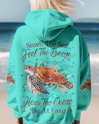 SMELL THE SEA FEEL THE BREEZE TURTLE ALL OVER PRINT - YHLN2009233