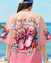 I'M A TOES IN THE SAND KINDA GIRL FLIP FLOPS  ALL OVER PRINT - TLTR2304251