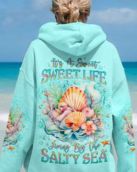 SWEET LIFE LIVING BY THE SALTY SEA ALL OVER PRINT - YHLT1512233