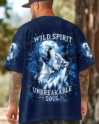 WILD SPIRIT UNBREAKABLE SOUL WOLF ALL OVER PRINT   - TLNT2403251