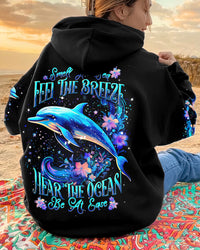 SMELL THE SEA FEEL THE BREEZE DOLPHIN ALL OVER PRINT - TLNT2908233