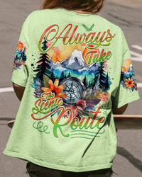 ALWAYS TAKE THE SCENIC ROUTE ALL OVER PRINT - TYTD2707234