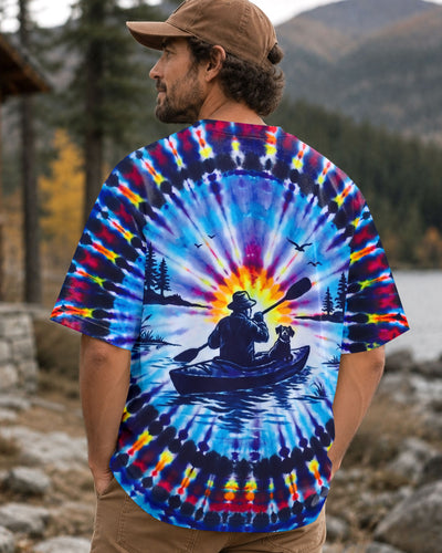 SUNSET PADDLES WITH DOG KAYAK ALL OVER PRINT - TLHN1607261