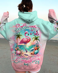 SALTWATER HEALS EVERYTHING FLAMINGO ALL OVER PRINT - TLNT1711233