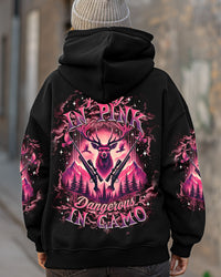 PRETTY IN PINK HUNTING DEER ALL OVER PRINT - TLTR0702251