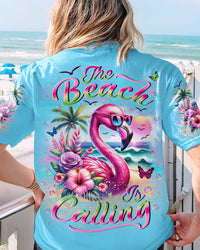 THE BEACH IS CALLING FLAMINGO ALL OVER PRINT - YHLN0406243