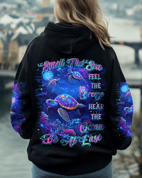 SMELL THE SEA FEEL THE BREEZE TURTLE ALL OVER PRINT - TLTR2810244