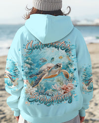 SALTWATER HEALS EVERYTHING TURTLE ALL OVER PRINT - TLNT2202251