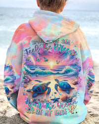 SMELL THE SEA FEEL THE BREEZE TURTLE ALL OVER PRINT - TLTR1701242