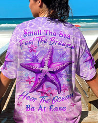 SMELL THE SEA FEEL THE BREEZE STARFISH ALL OVER PRINT - YHLN2407232