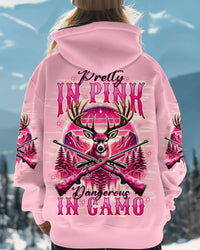 PRETTY IN PINK HUNTING DEER ALL OVER PRINT - TLNT0702252