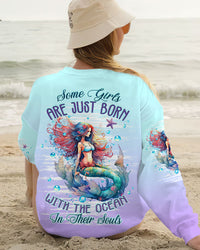 SOME GIRLS ARE JUST BORN MERMAID ALL OVER PRINT - TLTW2608231