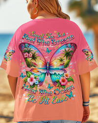 SMELL THE SEA FEEL THE BREEZE BUTTERFLY ALL OVER PRINT - TLNT1604255