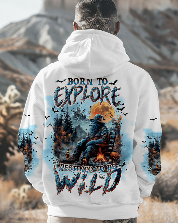 BORN TO EXPLORE DESTINED TO BE WILD BIGFOOT HALLOWEEN ALL OVER PRINT - TLNT1609244