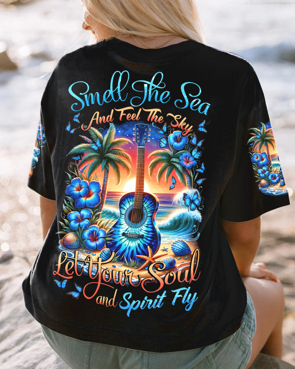 LET YOUR SOUL AND SPIRIT FLY GUITAR ALL OVER PRINT - TYTD2811233