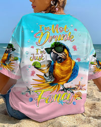 I'M NOT DRUNK I'M JUST FANCY PARROT ALL OVER PRINT - TLNT1006241