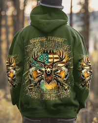 WEEKEND FORECAST DEER HUNTING WITH A CHANCE OF BEER DRINKING ALL OVER PRINT  - TLTR2512242