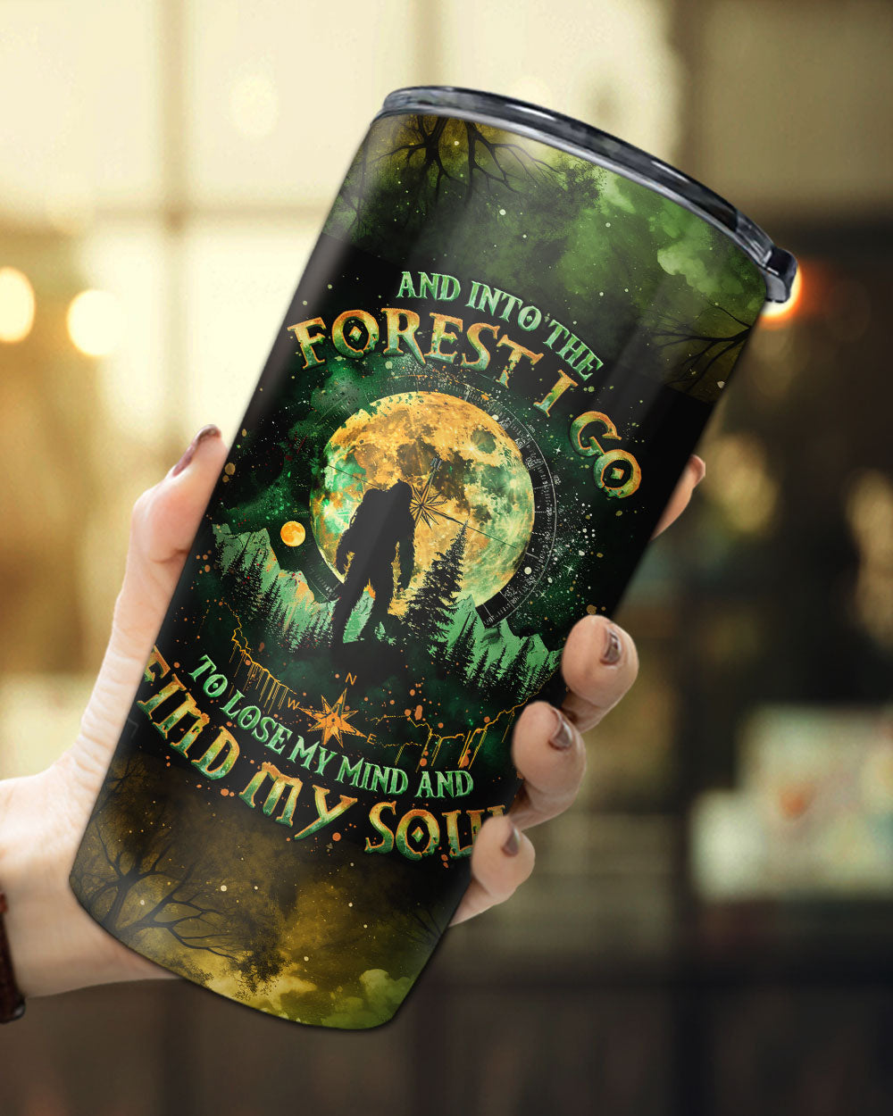 AND INTO THE FOREST I GO BIGFOOT TUMBLER  - TLNO0801252