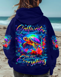 SALTWATER HEALS EVERYTHING TURTLE ALL OVER PRINT - YHLN2802254