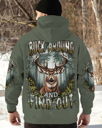 BUCK AROUND AND FIND OUT DEER HUNTING ALL OVER PRINT - YHHN2511252