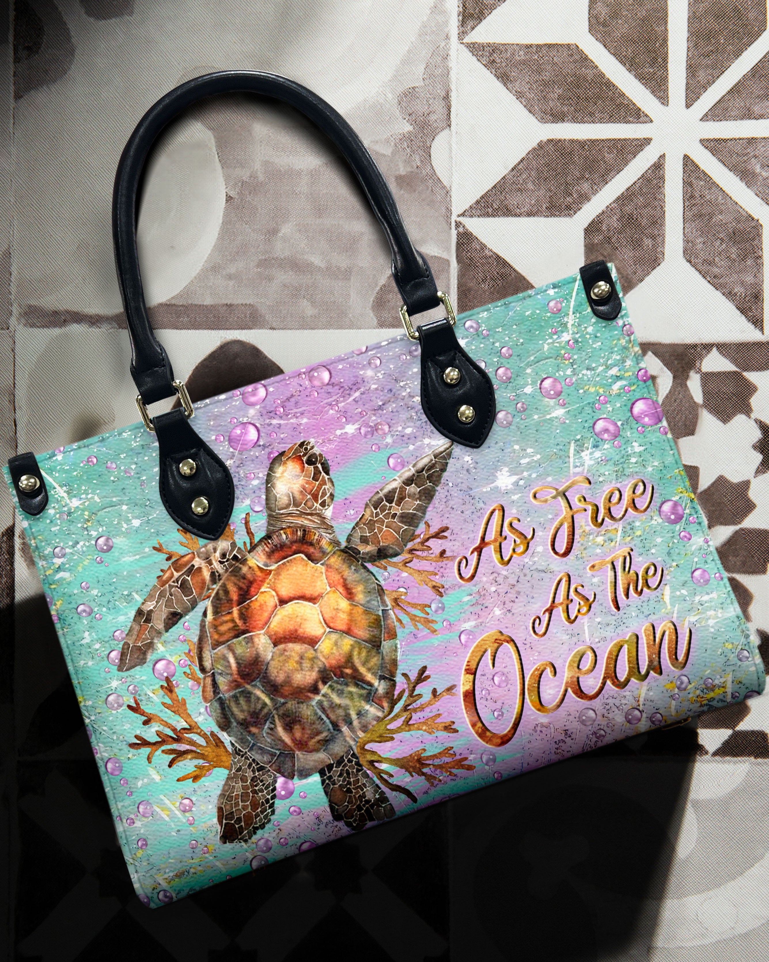 AS FREE AS THE OCEAN LEATHER HANDBAG - YHLN0108244