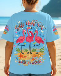 GIRLS NIGHT OUT FLAMINGO ALL OVER PRINT - YHLT2406254