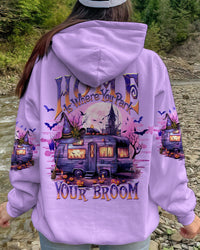 HOME IS WHERE YOU PARK YOUR BROOM HALLOWEEN ALL OVER PRINT - TLNT1208233