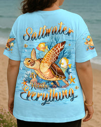 SALTWATER HEALS EVERYTHING TURTLE ALL OVER PRINT - YHHN0808252