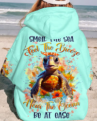 SMELL THE SEA FEEL THE BREEZE TURTLE ALL OVER PRINT - TLTR1909234