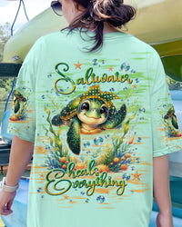 SALTWATER HEALS EVERYTHING TURTLE ALL OVER PRINT - TLNT0205245
