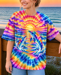 RADIANT TIDE DOLPHINS ALL OVER PRINT - YHHN2110262