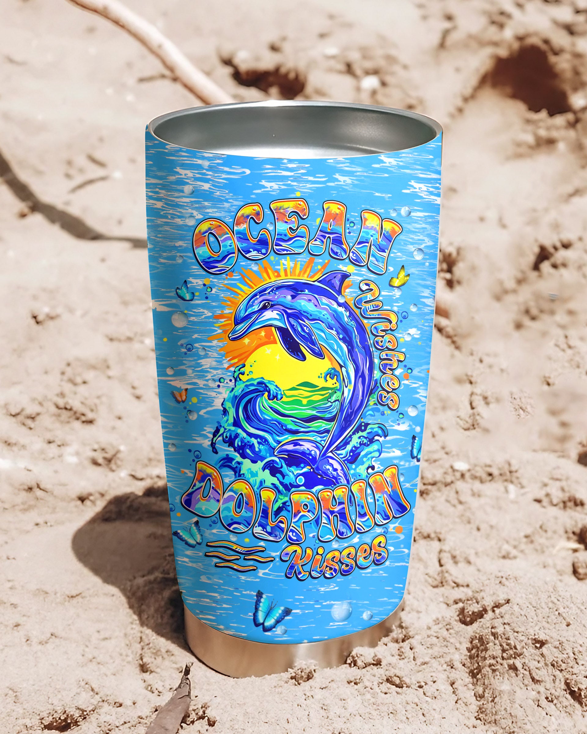 OCEAN WISHES DOLPHIN KISSES TUMBLER - YHHN2708254