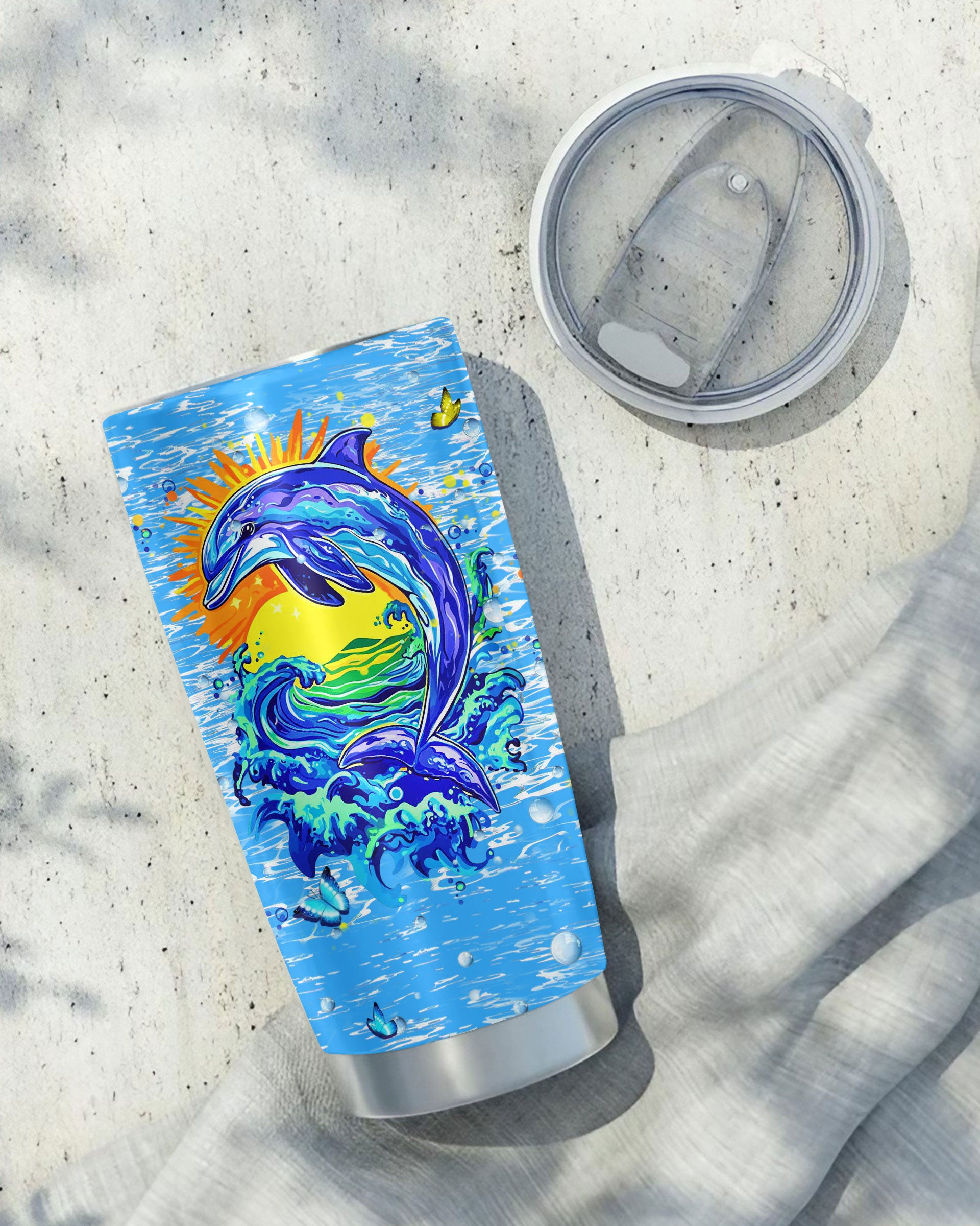 OCEAN WISHES DOLPHIN KISSES TUMBLER - YHHN2708254
