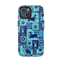 CORGI DOG ISLAND PATCHWORK MAGNETIC PHONE CASE - TLNO1108264