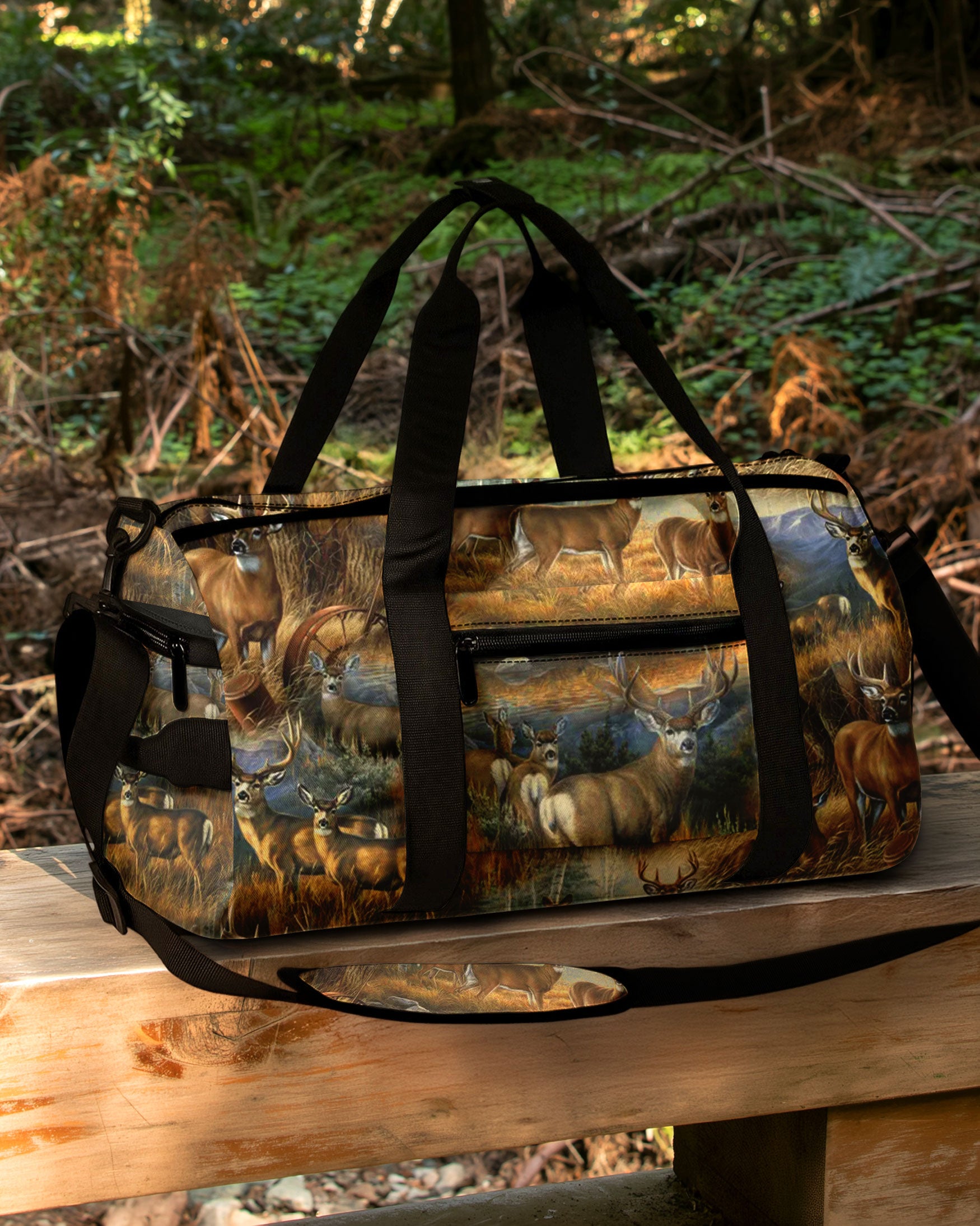 DEER PATTERN TRAVELLING BAG - YHHN2508254