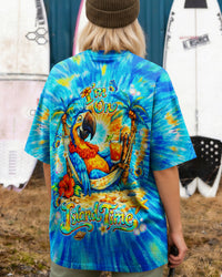 I'M ON ISLAND TIME PARROT ALL OVER PRINT  - TLNT0403262