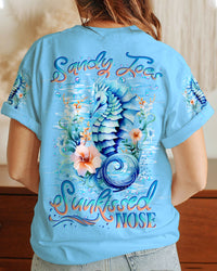SANDY TOES SUNKISSED NOSE SEAHORSE ALL OVER PRINT - YHLN1807233